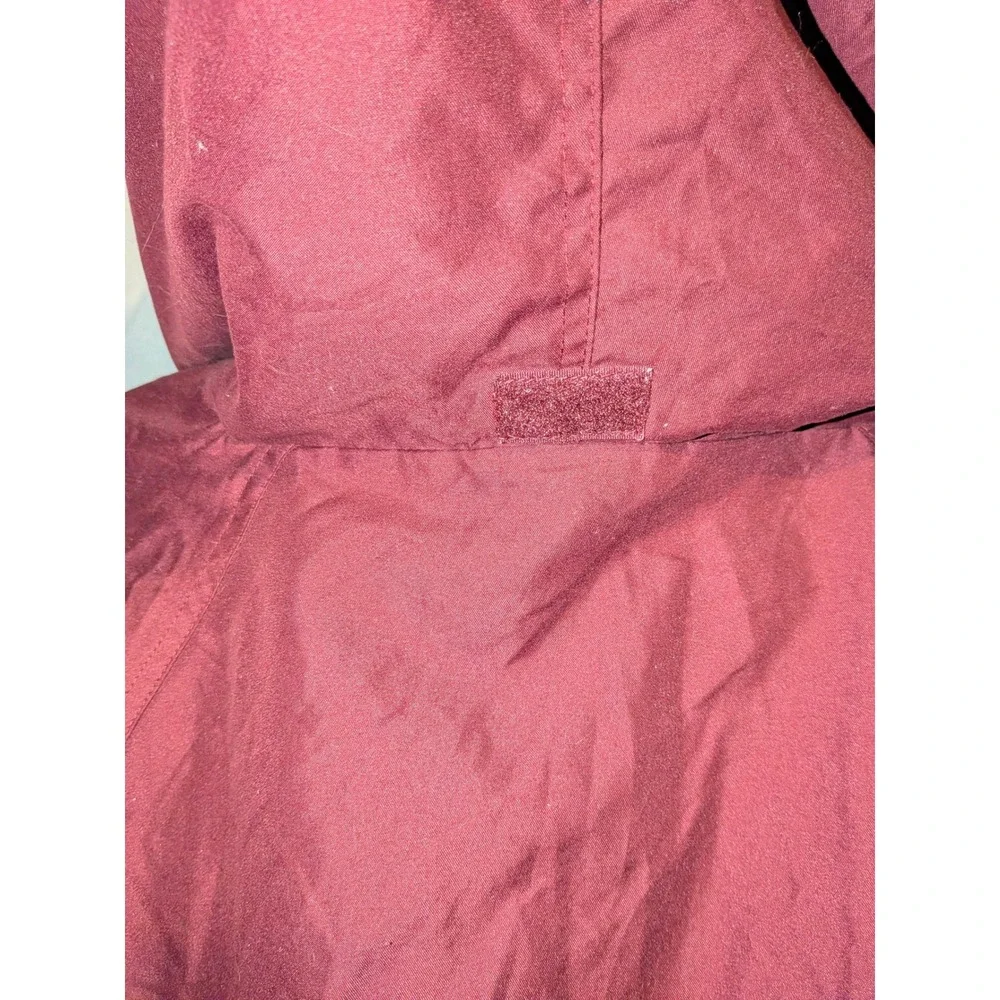 Vtg Virginia Tech Hokies Kids Quarter Zip Lined Pullover 90 Jacket 12/14 Red Oak